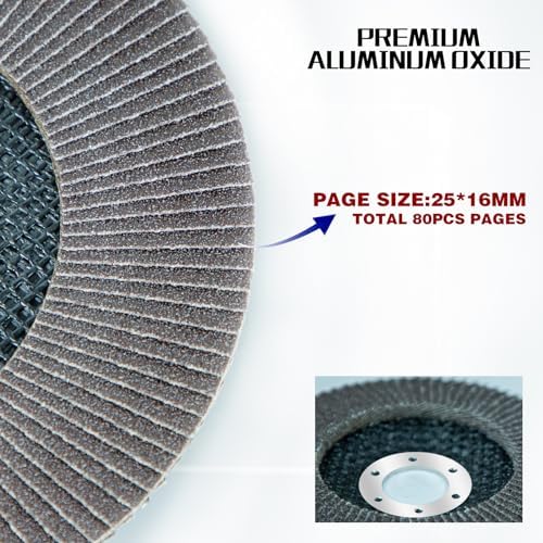 Sali 10 Pack Flap Disc 60 Grit 7" x 7/8-Inch Sanding Disc Bevel Type #29 Premium and Industrial Grade Angle Grinder Grinding Wheel High Performance Edge Grinding