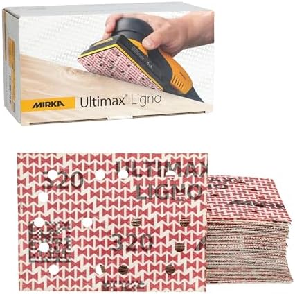 Mirka Abrasive Sheets Ultimax Ligno 3x4 inch P320 Hook and Loop