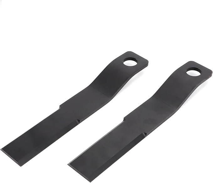 Brush Hog Cutter Cutting Blades Replacement for Skid Steer Brush Cutter Lawn Brush Mower Head Blade Rotary Cutter 2Pcs 8mm Thickness Spring Steel