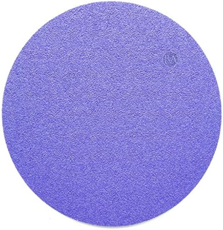 Benchmark Abrasives 6 Inch Sanding Discs Hook and Loop Ceramic No Holes Adhesive Sandpaper for Surface Blending, Automotive Metals Fiberglass - Orbital Sander Sandpaper (50 Discs), 600 Grit
