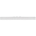 Starrett Full Flexible Steel Rule with Satin Chrome Finish, Quick Reading, and Millimeter Graduation - 30 Graduation, 300mm Length, 0.4mm Thickness - C330-300