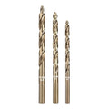 ANGELSWORD M35 Cobalt Stepped Point Tip Drill Bit, 3 PCS(3/16",1/4",5/16"), Titanium Coated Drill bit, for Steel, Cast Iron, Aluminum, Brass, Acrylics