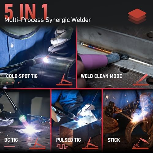 YESWELDER 220A TIG Welder 5 In 1 with Pulse TIG-220P-PRO