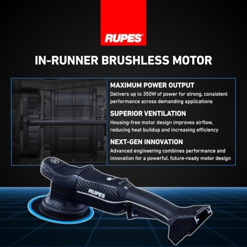 RUPES BigFoot HLR21 iBrid Random Orbital Polisher - Tool Only