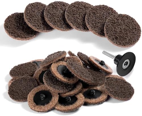 25 PCS Sanding Discs 2 Inch Coarse Quick Change Disc with 1/4" Shank