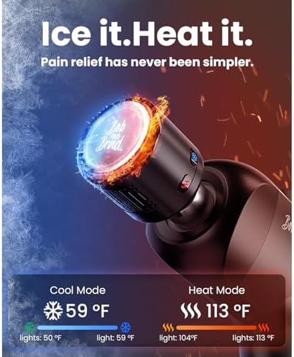 BOB AND BRAD X6 Pro Max Massage Gun with Heat and Cold, FSA Eligible HSA