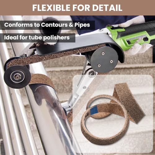 1x30 Non Woven Surface Conditioning Sanding Belts, 3 Pack