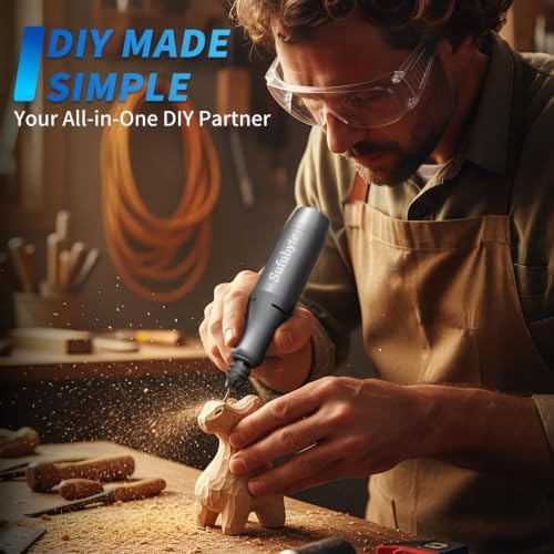 Mini Rotary Tool Kit with Copper Core Motor & 68 Accessories