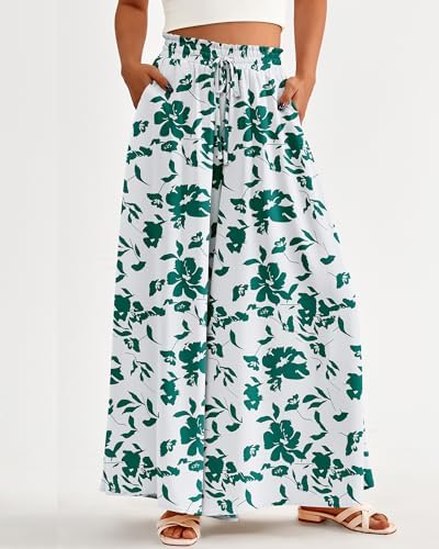 BTFBM Wide Leg Flowy Palazzo Pants for Women