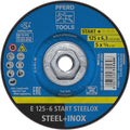 PFERD Start STEELOX 5" x 1/4" x 5/8"-11 Grinding Wheel (Pack of 10)