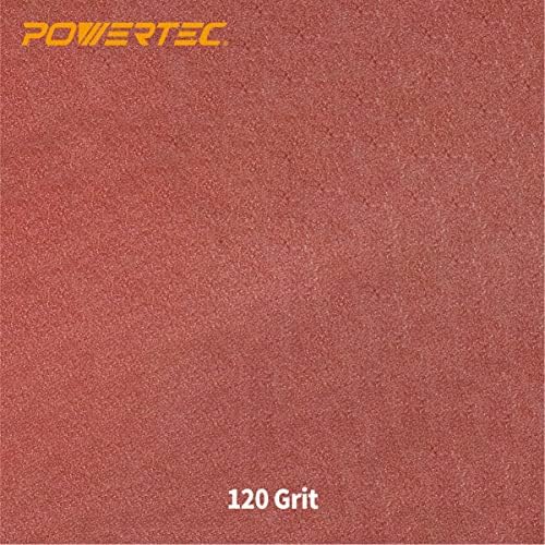 POWERTEC 11209 4.5 Inch Sanding Sleeves for Spindle Sander | 120 Grit | Aluminum Oxide Sandpaper Sanding Sleeves 4-1/2" Long in 3 Diameters 1/2", 3/4" & 1" – 9 Pack