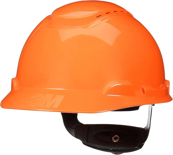 3M Hard Hat SecureFit H-700 Series Cap Style Safety Helmet with Uvicator Sensor, 4-Point Pressure Diffusion Ratchet Suspension