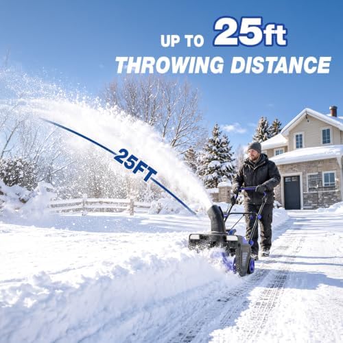 BILT HARD 20in 120V Electric Snow Blower, 15A 3300 RPM Corded Snow Thrower