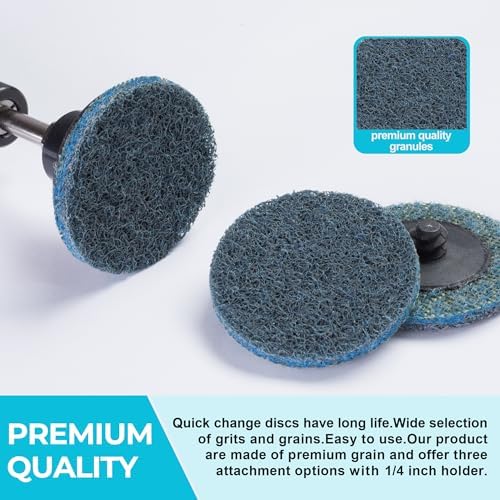 46 PCS Sanding Discs 2 Inch Quick Change Sanding Discs Die Grinder Sanding Disc Fine Coarse Medium Surface Conditioning Discs for Burr Finish Rust Paint Removal