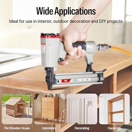 meite F32 18 Gauge Brad Nailer, Pneumatic Brad Nailer, Pneumatic Nail Gun