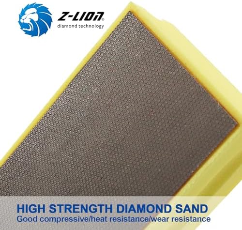 Z-Lion Diamond Hand Polishing Pads Electroplated Grit 400 for Glass Stone