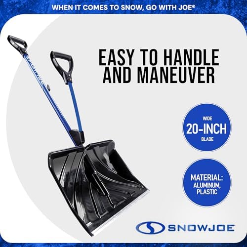Snow Joe 2 Pack Shovelution Snow Shovel with Spring-Assist Handle,SJ-SHLV20