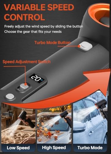 KiCA JetFan Max Cordless Car Dryer Blower, 785W Turbo Leaf Blower