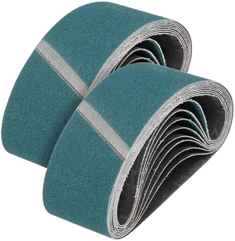 HARFINGTON 3 x 18 Inch Sanding Belts, 20 Pcs 40/60/80/120 Grit