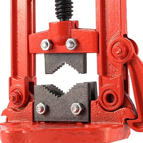 2 Pack Heavy Duty Pipe Vise, 3/5 Inch - 2 Inch Capacity Pipes Forged Bench Yoke Vise for Fixing Cutting from 15 to 50mm Pipes