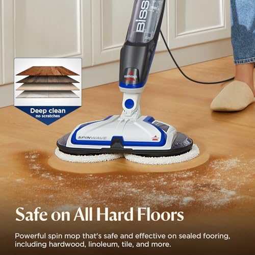 BISSELL SpinWave Hard Floor Expert Corded Spin Mop Cleaner, 20393