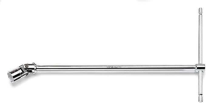 Beta 952 Sliding T-Handle Wrench, 6-Point Swivel Socket, Metric 12mm | Up to 90° Static Swivel and 50° Rotating Swivel for Access in Tight Spaces