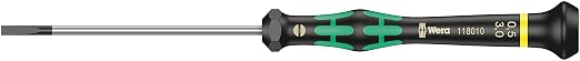 Wera 2035/6 A Kraftform Micro Slotted/Phillips Electronics Screwdriver Set and Rack, 6-Pieces