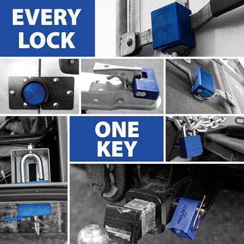 PACLOCK's 82-Series Patented Container Lock, UCS, Keyed Alike U-Pick!, Black, Anodized Aluminum, 1, for Ribbed-Handles on Container Doors