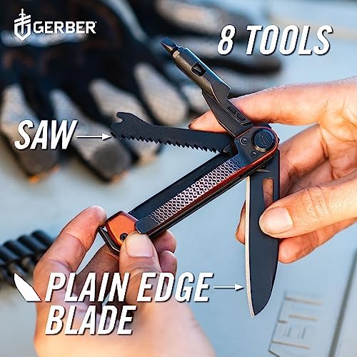 Gerber Armbar Trade EDC Pocket Knife Multitool with Bottle Opener, Silver