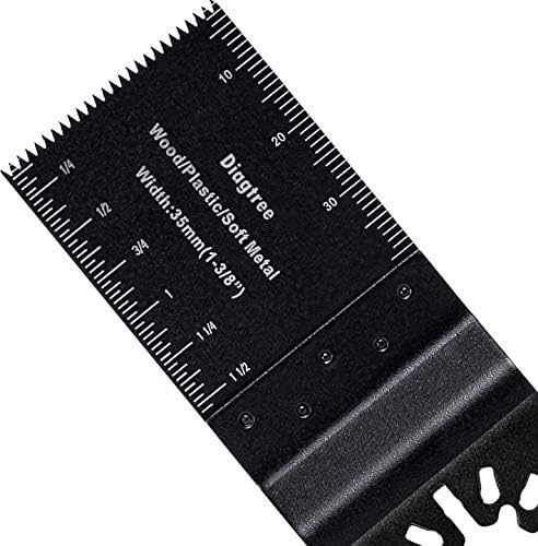 Oscillating Saw Blades, Diagtree 50pcs Wood Universal Quick Release Oscillating Saw Blades Compatible with Fein Dremel Dewalt Craftsman Ridgid Makita Milwaukee Rockwell Ryobi, etc