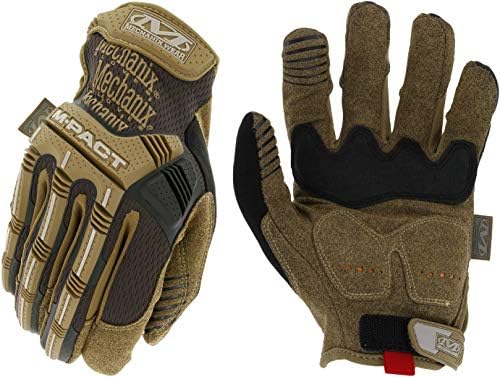Mechanix Wear M-Pact Impact Protection Work Gloves Brown Small