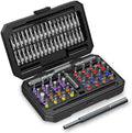 Bomivoi 71-in-1 Magnetic Ratchet Screwdriver Set, T Handle Screwdriver Sets | S2 Steel Bits, Allen Wrench Ratchet Set, Portable Repair Tool Kit for Precision Electronics Home Bicycle DIY Gifts for Father