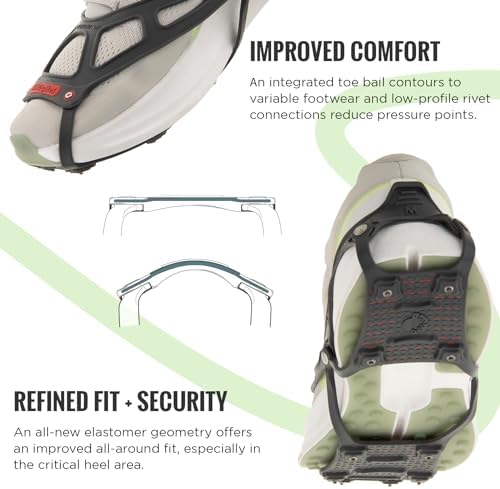 Kahtoola NANOspikes Footwear Traction for Icy Winter Road Running & Walking