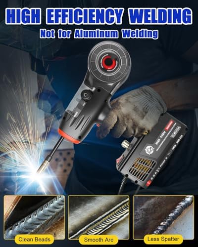 TLL Portable MIG Welder Handheld 120A 110V, Hand Held Welder Gun