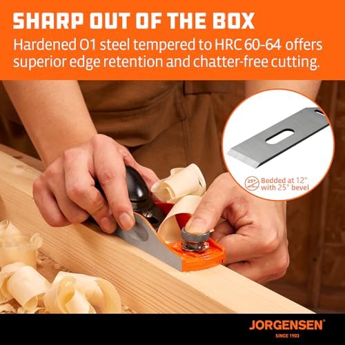 JORGENSEN NO.60-1/2 6-1/4" Wood Planer, Hand Planer for Woodworking