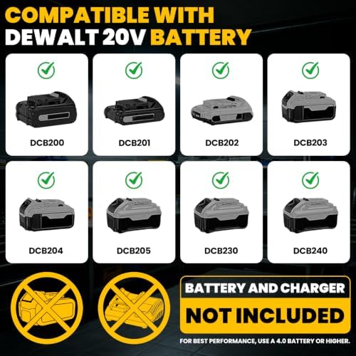 Cordless Belt Sander, Brushless Motor, for Dewalt 20V Battery(Tool Only)