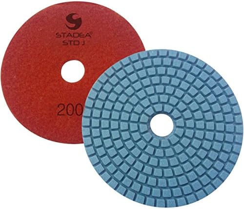 PPW105D Diamond Polishing Pads 4" For Concrete Terrazzo Marble Stone Granite Countertop Floor Wet Polishing, Grit 200