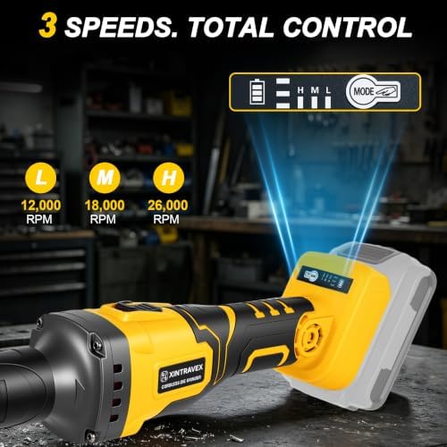 Brushless Cordless Die Grinder, 1/4" Collet, for DEWALT 20V MAX Battery
