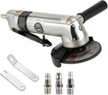 Hoteche 4-Inch Air Angle Grinder, High Speed Pneumatic Grinder, Professional Metal Cutting & Grinding Tool with Front Exhaust, Heavy Duty 1/4" Air Inlet, 90 PSI Power Tool for Fabrication
