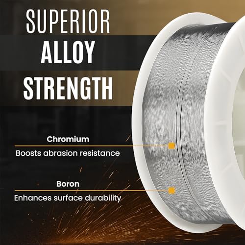 Rankin Ranomatic D Hardfacing Wire, General Purpose Welding Wire, Extreme Abrasion Resistance, Alloy-Cored Wire, Welding Equipment, 0.045" x 25 lb Spool