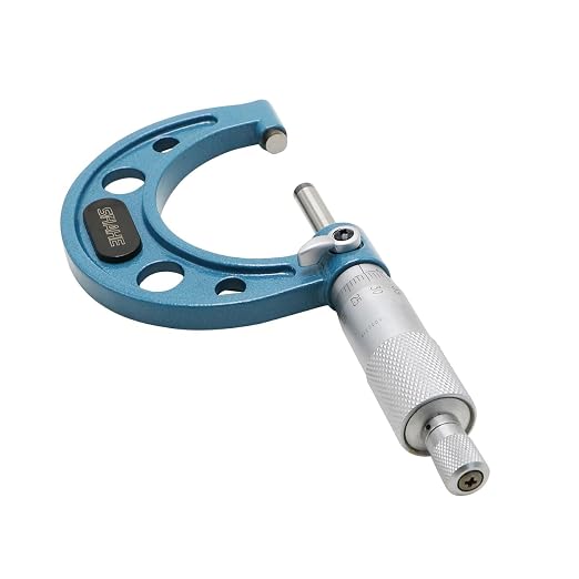 SHAHE 1-2''/25-50mm 0.01mm Outside Micrometer Gauge Micrometer Measuring Tool 5201-50A