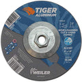 Weiler 58220 6 x 1/8 Tiger Aluminum Type 27 Cut Off/Grind Combo Wheel ALU30T 5/8-11 Nut (Pack of 10)