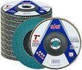 Sali 10 Pack Zirconia Flap Disc 80 Grit 7" x 7/8-Inch Sanding Disc Bevel Type #29 Premium and Industrial Grade Angle Grinder Grinding Wheel High Performance Edge Grinding