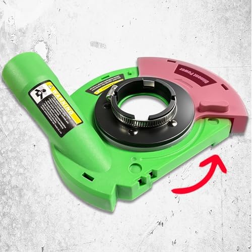 Universal Surface Grinding Dust Shroud for Angle Grinder 7-Inch. Collect Grinding Dust-Stone, Cement, Marble, Rock,Granite, Concrete