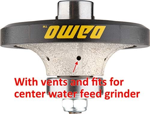 DAMO 3/16 inch Demi Bullnose & Half Bullnose Diamond Hand Profile Wheel, Hand Profiler, Medium Grit Router Bit, 5/8-11 Thread, for Granite, Concrete, Marble, and Countertop Edge