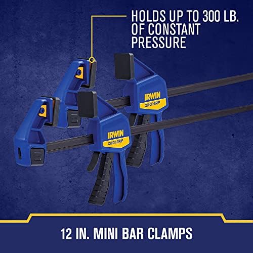 IRWIN QUICK-GRIP Clamps for Woodworking, Quick Release Triggers, 6 Inch, 8 Piece Set (IRHT83220)