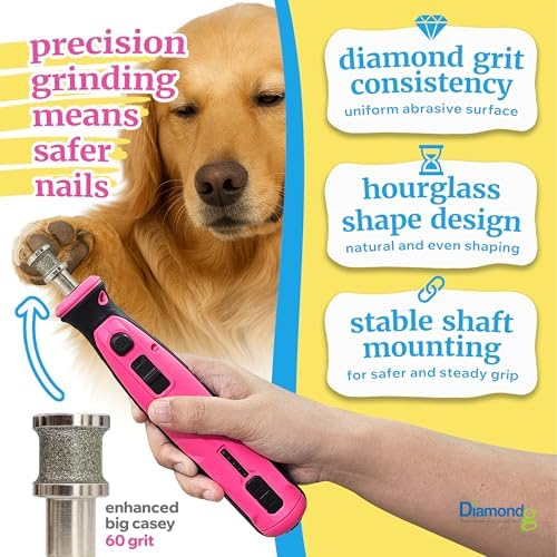 Diamondg Dog Nail Grinder Bits - Diamond-Coated, 60 Grit Body, 1pack, Large