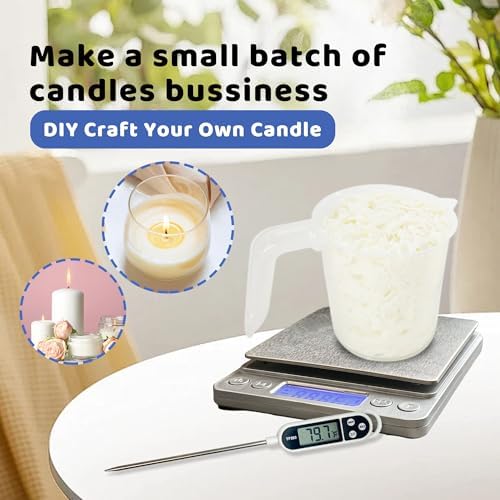 Wax Melting Pot Kit with Digital Scale(No Battery), Heat Gun, Thermometer