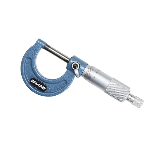 SHAHE 0-1''/0-25mm 0.01mm Outside Micrometer Gauge Micrometer Measuring Tool 5201-25A