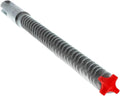 Diablo Rebar Demon SDS-Max 4-Cutter Full Carbide Head Hammer Drill Bit with Tri-Metal Fusion Welding - 5/8" Diameter, 21" Length, 16" Working Length - DMAMX1100